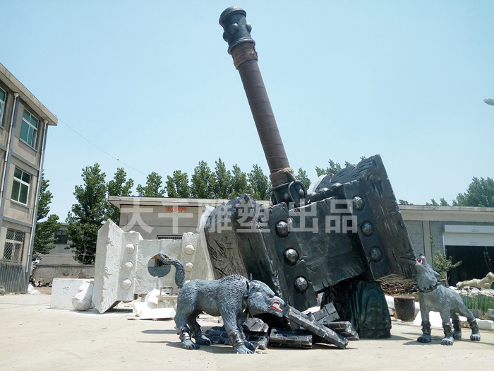 魔獸世界遊戲雕塑--大(dà)千雕塑出品